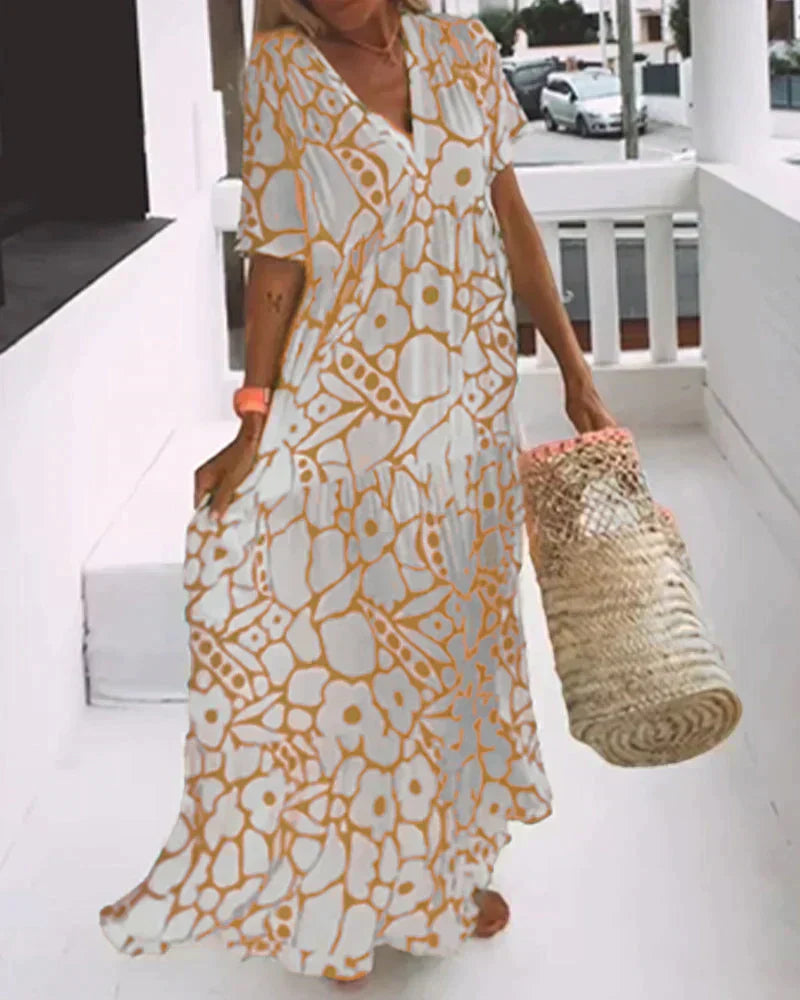 Delia | Modern Floral Dress