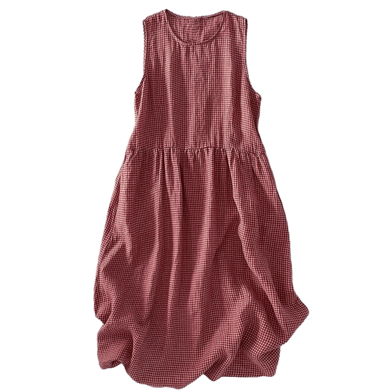 Sabina | Plaid Sleeveless Dress