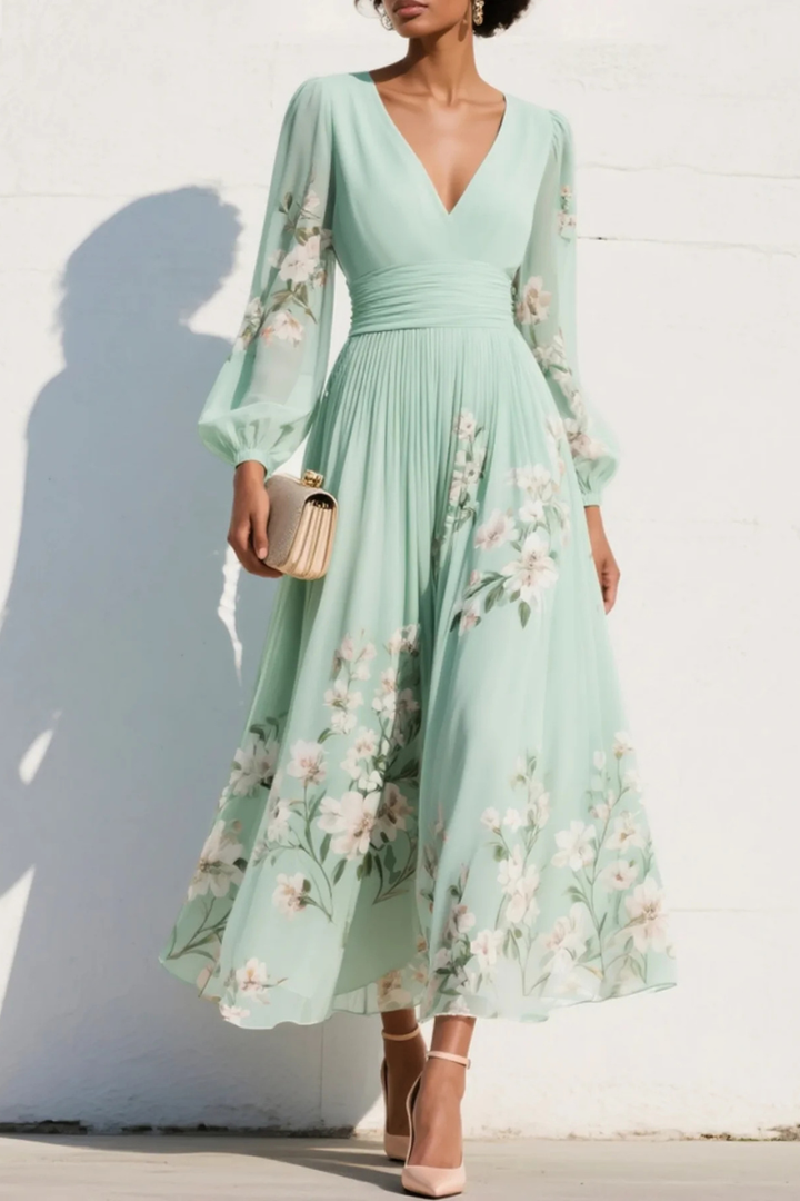 Charlotte - Stylish Flowy Midi Dress