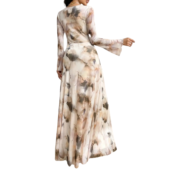 Lucina | Tie-Dye Mesh Print Dress