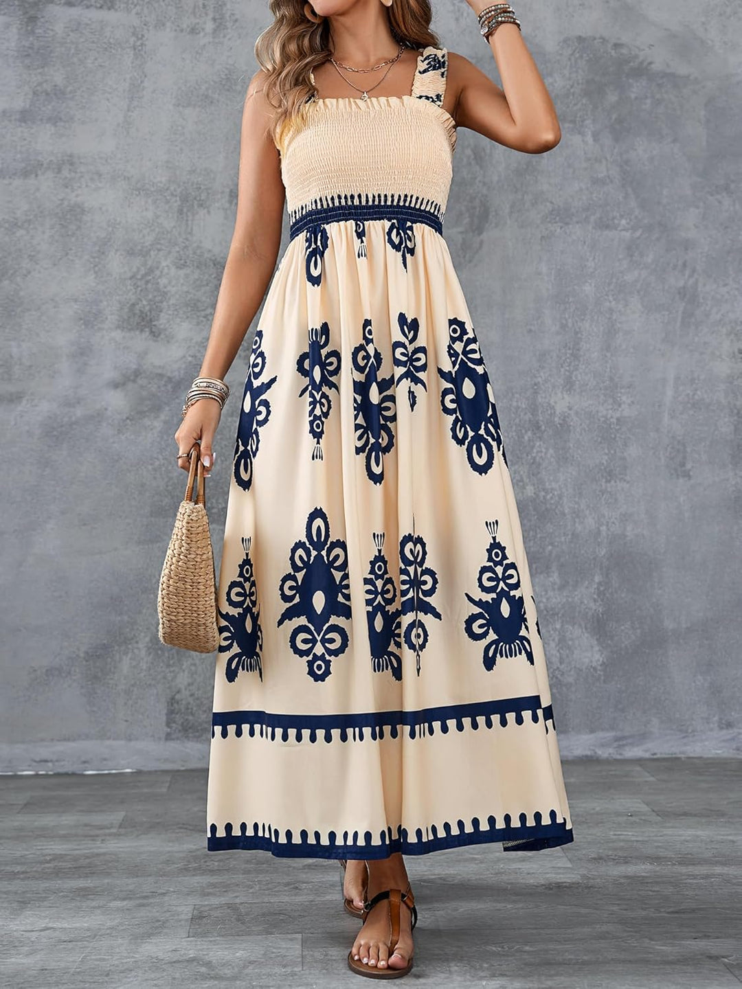 Valencia | Sleeveless Square Neck Dress