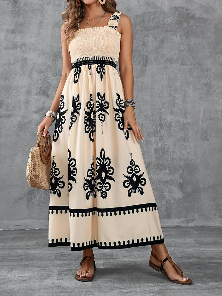 Valencia | Sleeveless Square Neck Dress