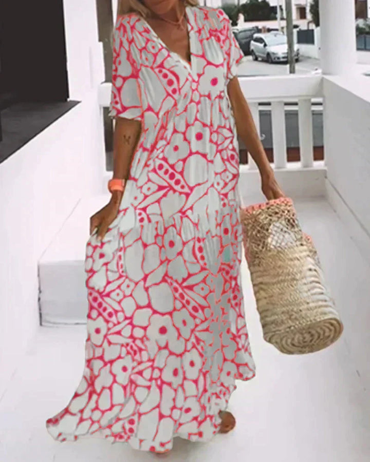 Delia | Modern Floral Dress
