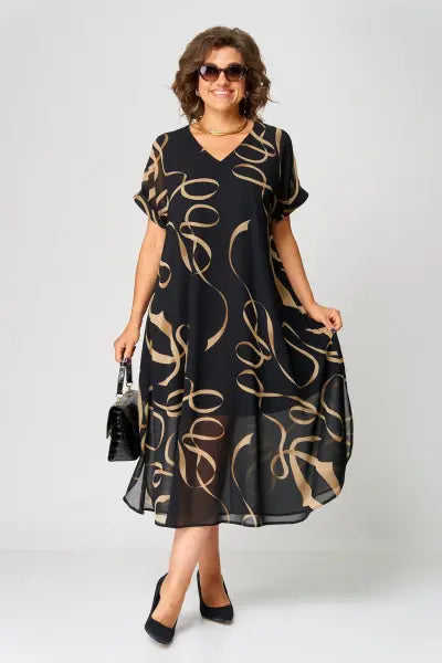 Valessia | Printed Midi Dress