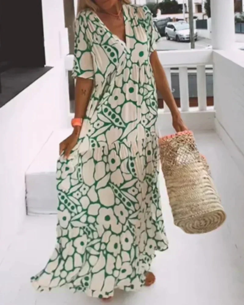 Delia | Modern Floral Dress