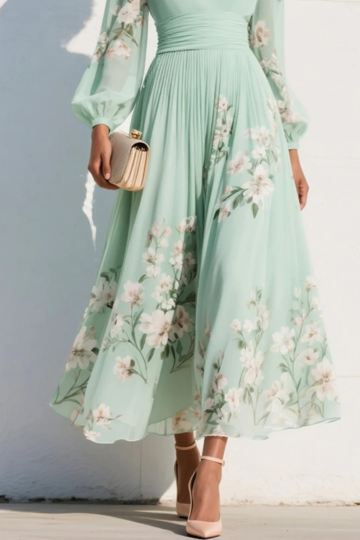 Charlotte - Stylish Flowy Midi Dress
