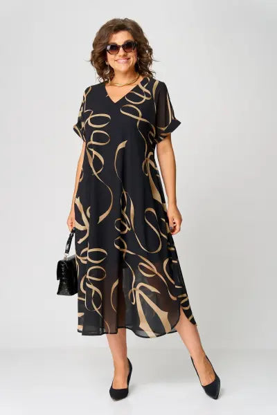 Valessia | Printed Midi Dress