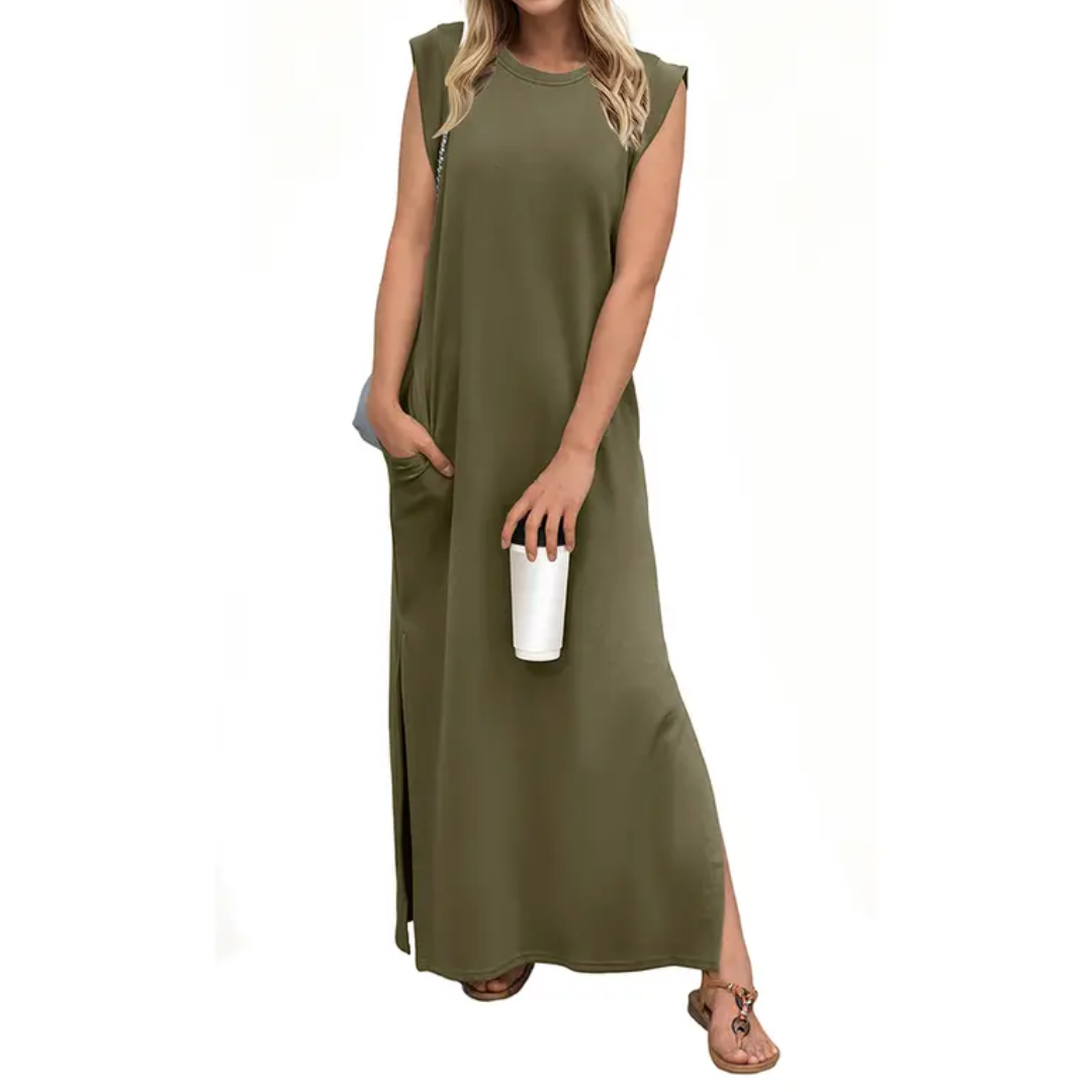 Roseliane | Breezy Split Pocket Maxi Dress