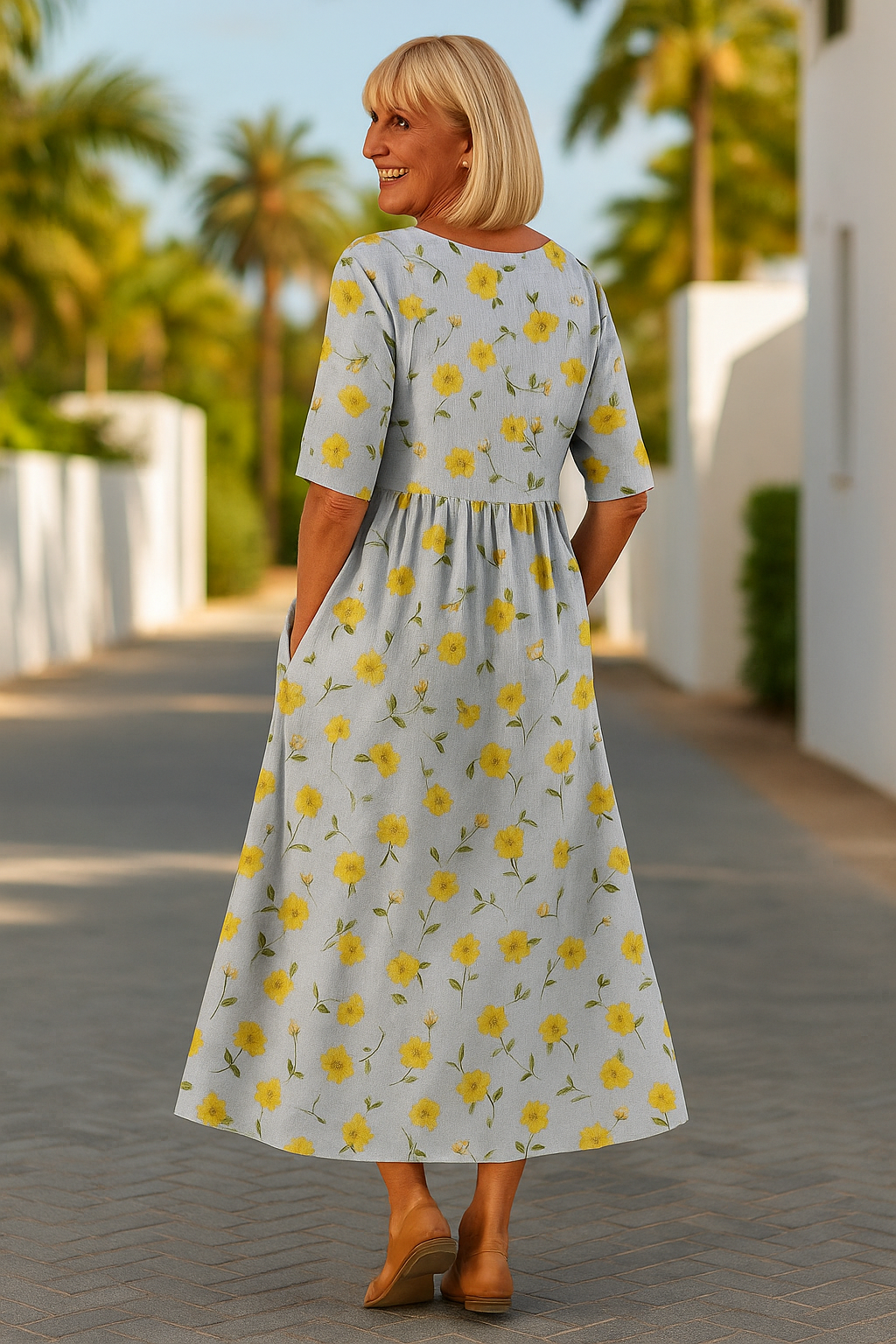 Isolena | Effortless Comfort Midi Dress