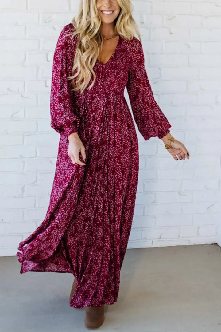 Carissia | Long Sleeve Maxi Dress