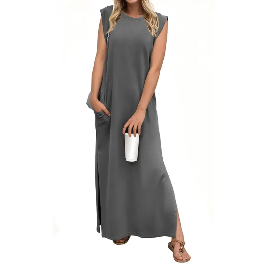 LYDIA™ – Breezy Split Pocket Maxi Dress
