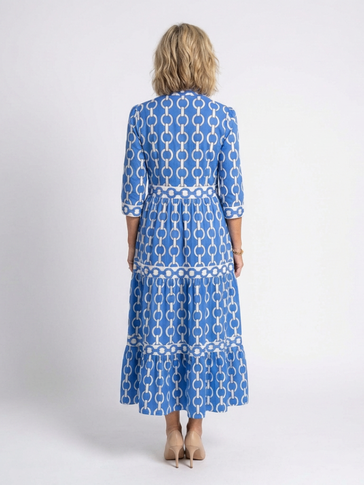 Carla | Chain Pattern Midi Dress