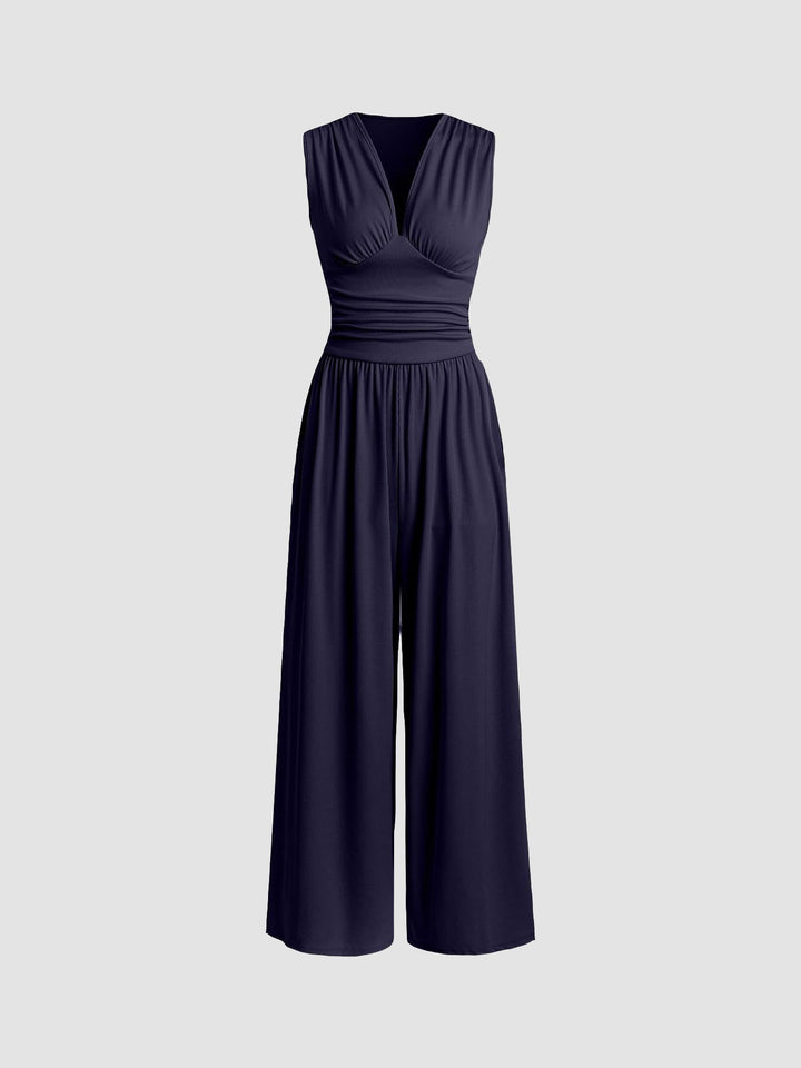 Christine | Chic Sleeveless Wide-Leg Jumpsuit