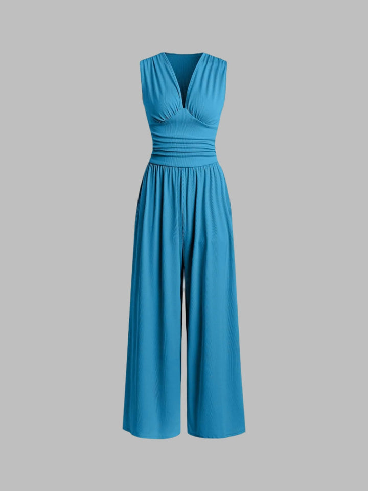 Christine | Chic Sleeveless Wide-Leg Jumpsuit