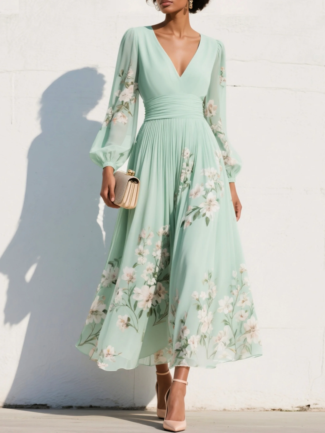 Yara | Floral Midi Dress
