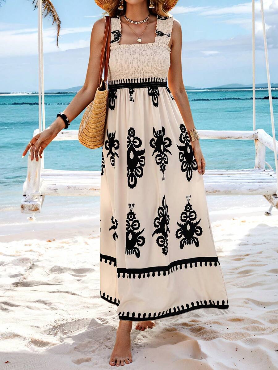 Valencia | Sleeveless Square Neck Dress