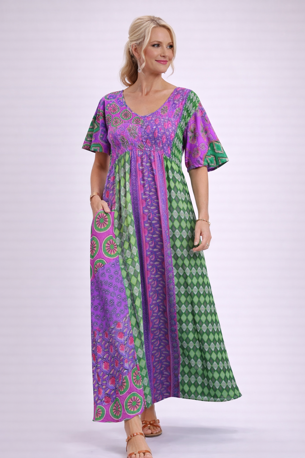 Liora | Printed Maxi Dress