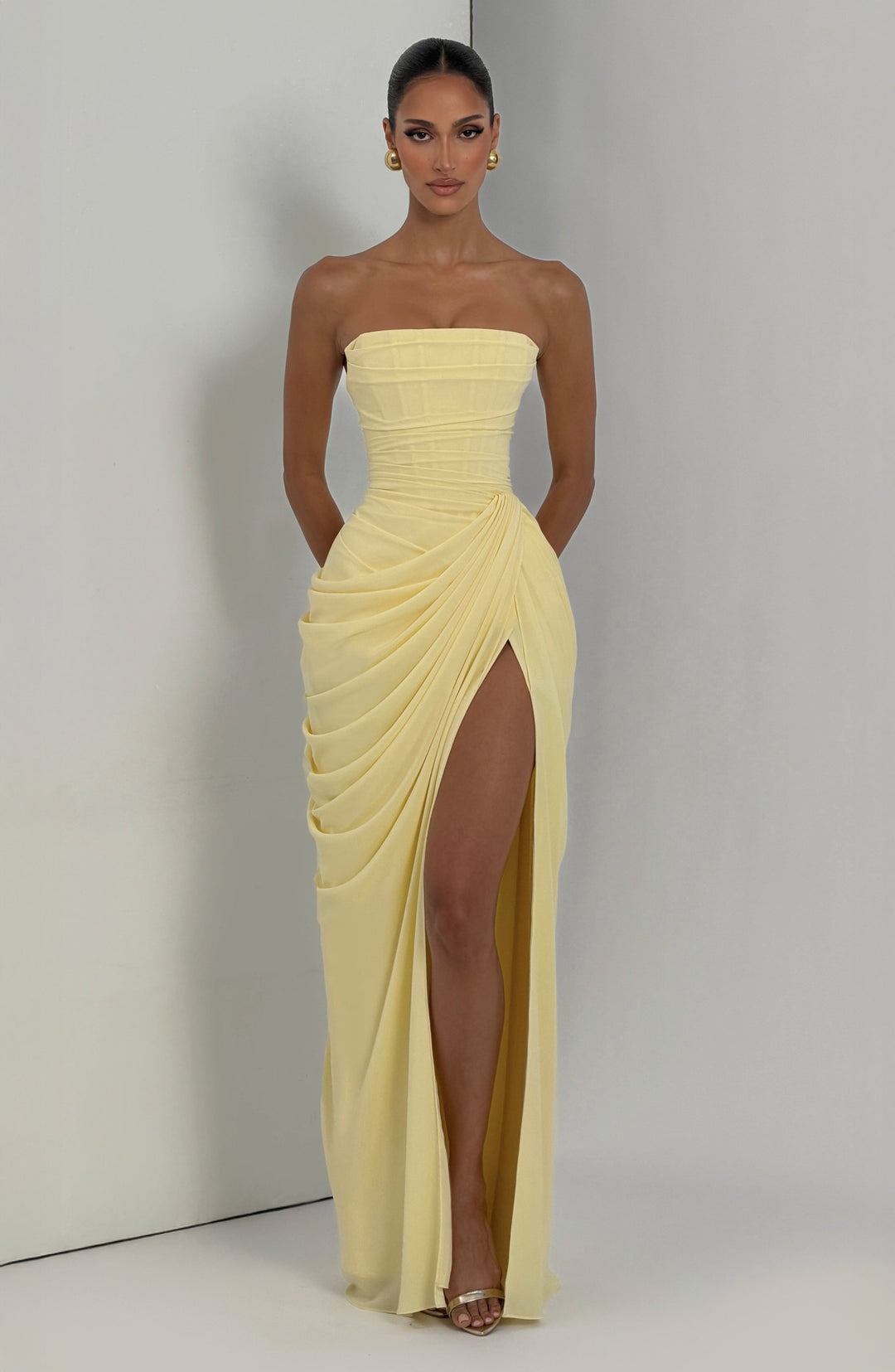 Celestara | Draped Evening Dress