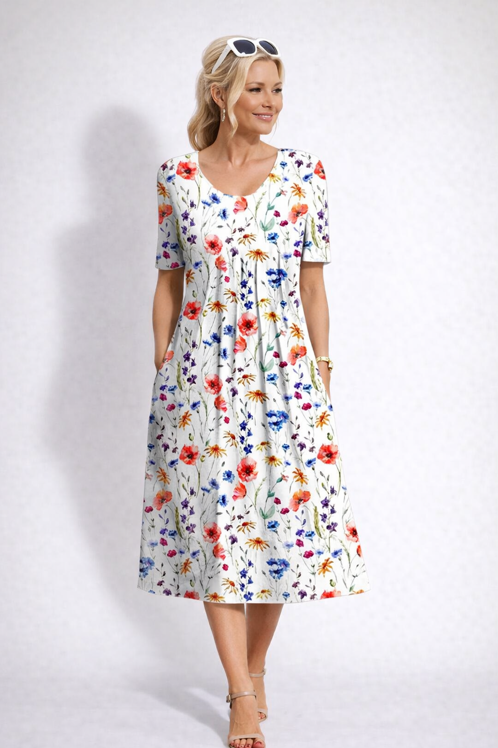Elarisse | Floral Midi Dress