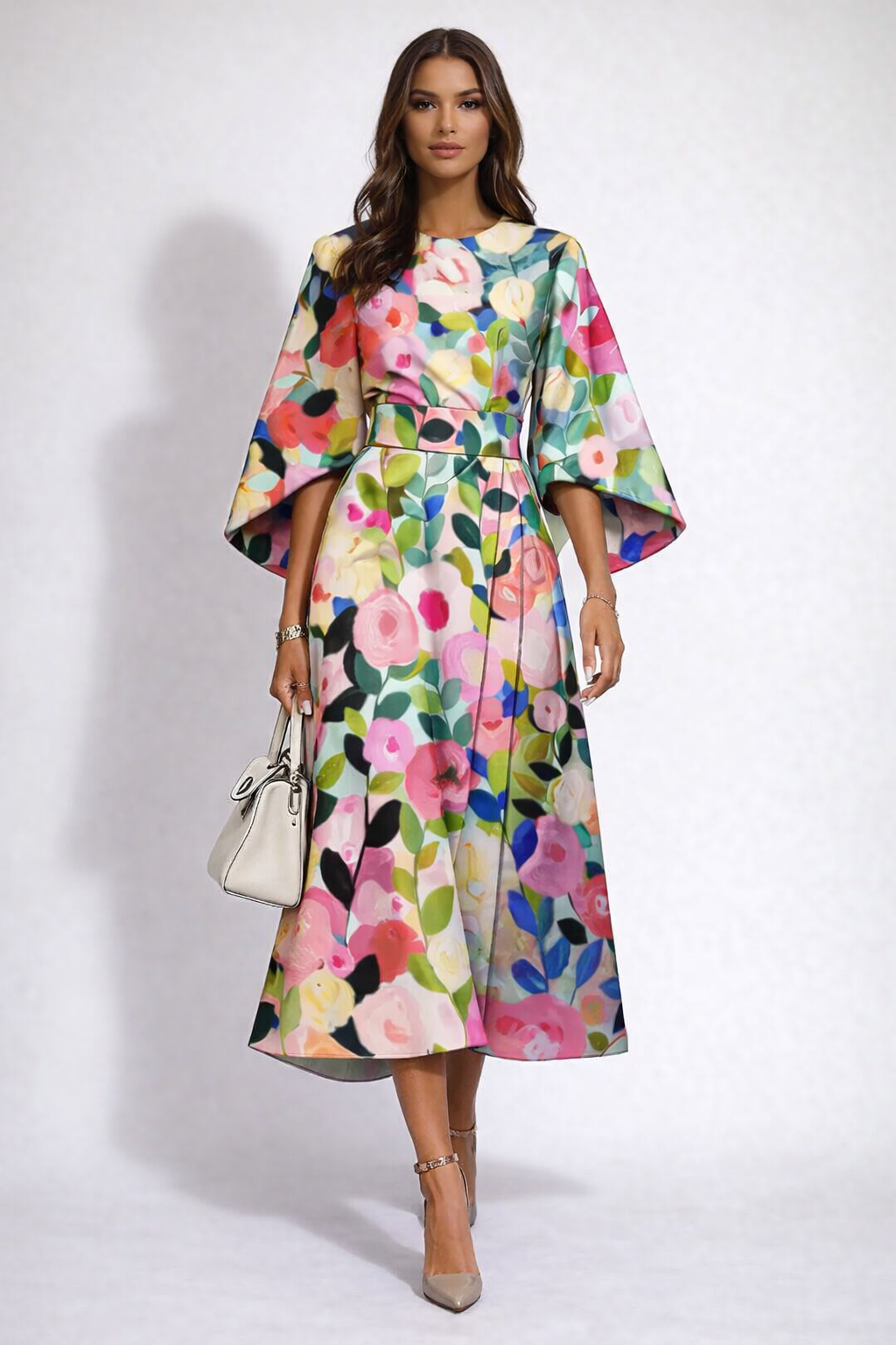 Fioralisse Floral Midi Dress