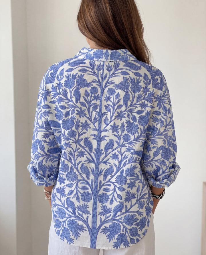 Isabelle | Blue Floral Blouse