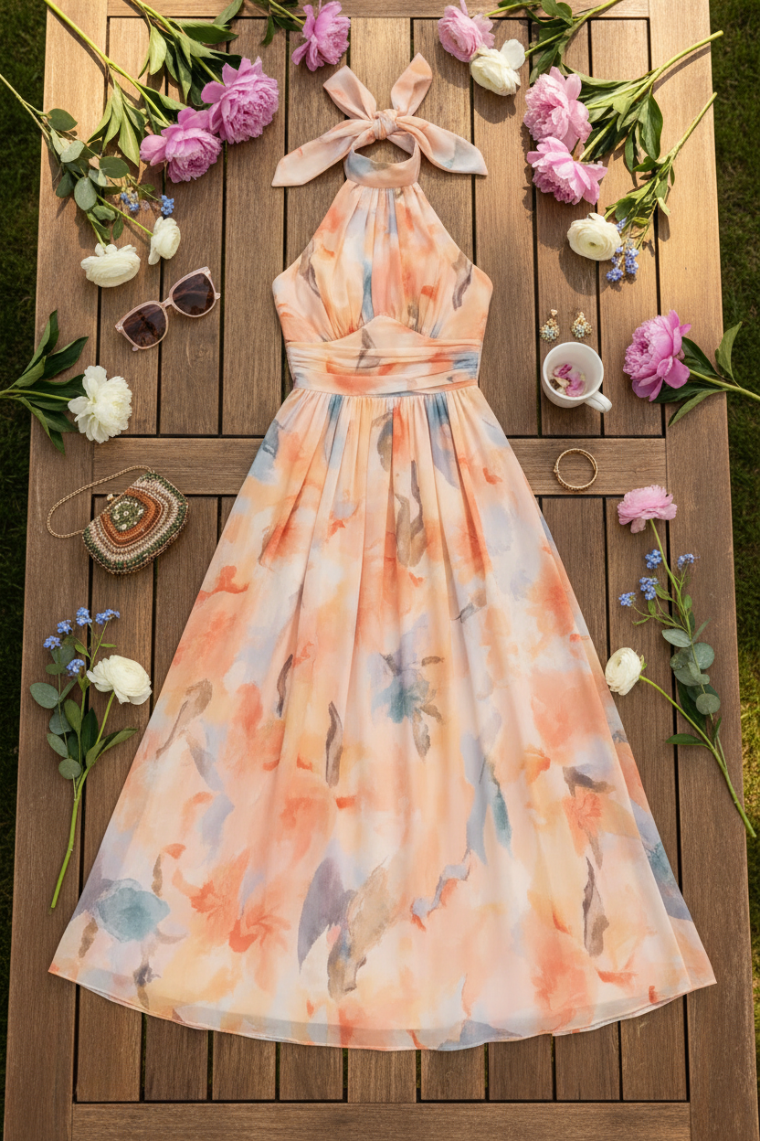 Louise | Halter Neck Dress