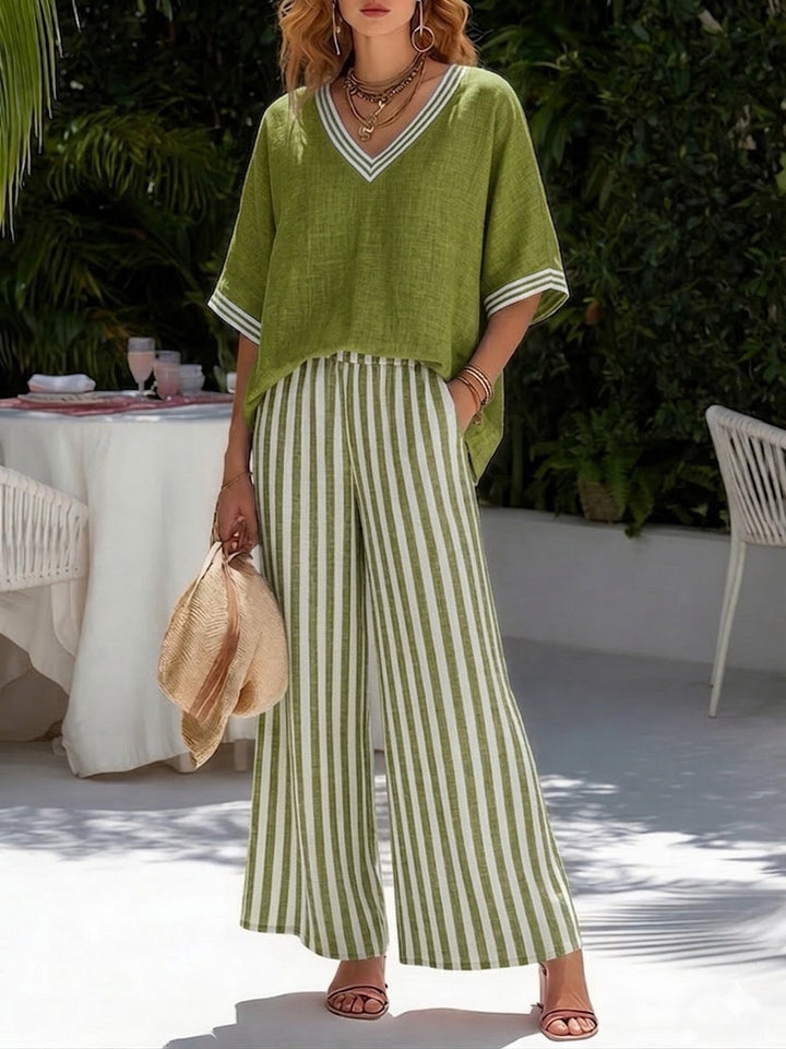 Rosa | Two-Piece Striped Set